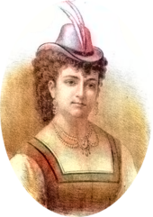 portrait of young white woman in a jaunty hat