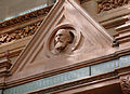 The Bust of Michelangelo, stone, sculpted by Sergio Rossetti Morosini, on the Façade of the National Historic New York City Landmark, The National Arts Club