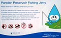 Information Board for Fishing at Pandan Reservoir