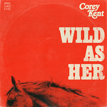 Cover art depicting the top of a horse's head against a plain red background with the title and artist written on the side.