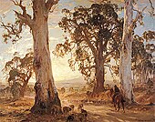 Hans Heysen, Droving into the Light, 1921