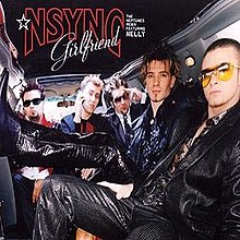 The members of NSYNC are inside a limousine, wearing leather jackets and suits. The band name and title is positioned on the top-left corner