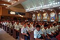 Air Force personnel attending the Shrine's consecration
