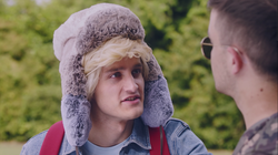 A doppelgänger of Logan Paul in the music video for "On Point".
