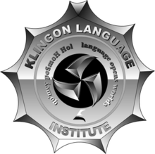 The logo of the Klingon Language Institute