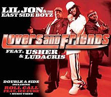 Lil Jon & the East Side Boyz are standing to the right side of the cover with a red light focused on them. The song title is written in large red font on the center of the cover, while the artist names are written in white font.