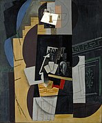 1913–14, L'Homme aux cartes (Card Player), oil on canvas, 108 × 89.5 cm, Museum of Modern Art, New York