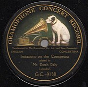 1910 British Gramophone Company record label