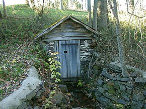 A small spring house near Collegeville, Pennsylvania.