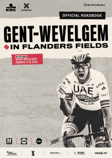 Previous winner Alexander Kristoff portrayed on the event poster