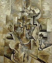 Georges Braque. Violin and Candlestick, 1910
