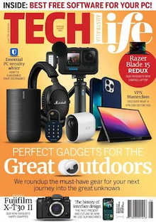 Cover of TechLife magazine showing various gadgets