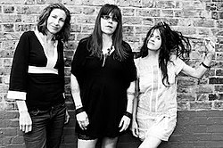 Babes in Toyland in 2015, from left to right: Maureen Herman, Lori Barbero, and Kat Bjelland