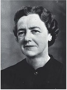 A black and white photograph of Margaret Barr Fulton