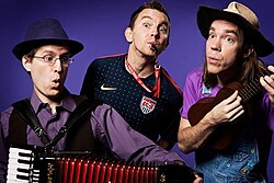 Rocknoceros Members, 2015: L-R: Boogie Woogie Bennie, Coach Cotton, Williebob