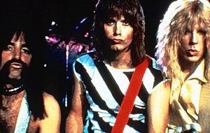 Derek Smalls (Harry Shearer), Nigel Tufnel (Christopher Guest) and David St. Hubbins (Michael McKean)