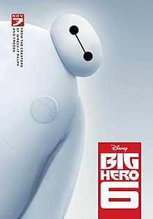 A big white round inflatable health robot assistant named Baymax.