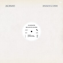 A graphic of a plain white paper sleeve over a record with the artist name and album title written in script