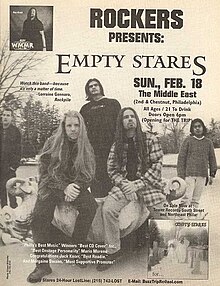 Empty Stares promo photo taken in 1994. L to R: Kevin, Ted, Mario, Tom, Randy