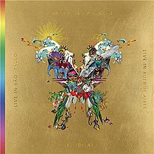 The artwork for the live and video compilation album, The Butterfly Package