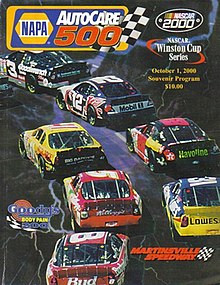 The 2000 NAPA Autocare 500 program cover.