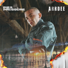 ArrDee shown on the cover of his debut album Pier Pressure