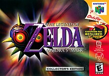 A heart-shaped mask with yellow eyes and spikes around the edges stands behind the title of the game.