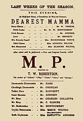 cast list for the play "M.P."