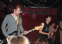 Delorentos during their 'last ever' show on 21 May 2009