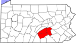 Map of the Harrisburg metropolitan area