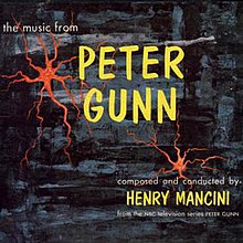 The album cover for the soundtrack album "The Music from Peter Gunn"