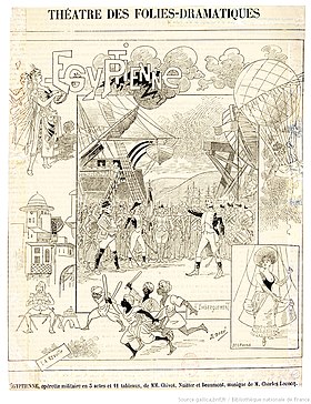 Theatre poster, showing scenes from the opera