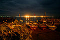 Galle Beach, night