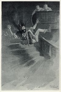 He met with a severe fall at The Canterville Ghost, by Wallace Goldsmith (edited by Adam Cuerden)
