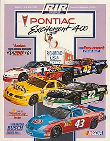 The 1996 Pontiac Excitement 400 program cover.