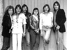 September in 1977, from left to right: Braco Doblekar, Tihomir "Pop" Asanović, Nelfi Depangher, Marjan Maliković, Jadran Ogrin, Janez Bončina