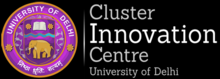 Logo of Cluster Innovation Centre with the University of Delhi logo on the right and the name of the centre on the left.