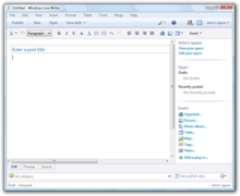 Windows Live Writer 2009