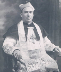 A portrait of Bishop Gawrychowski.