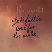 The single cover for "Let's Fall in Love for the Night"