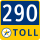 290 Toll Road marker