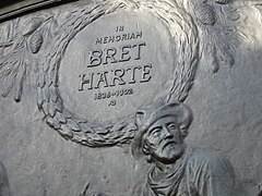 Bret Harte Memorial, Bohemian Club, San Francisco, 1919