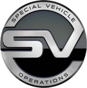 The SVO (Special Vehicles Operations) mark is used on several high performance Jaguar models