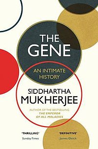 Book cover; Siddhartha Mukherjee calls his history of genetics “intimate” for two reasons