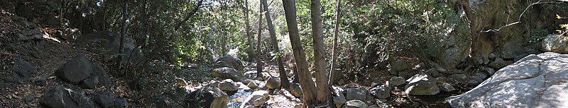 A panorama of Rattlesnake Canyon