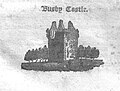 An 18th century print of Busbie Castle.