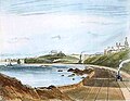 From the Martello Tower at Seapoint, looking towards Kingstown, 1834