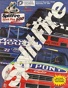 The 1993 SplitFire Spark Plug 500 program cover.