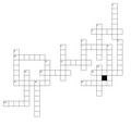 A crossword made with computer software