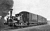 An Aveling and Porter locomotive in operation on the Wotton Tramway